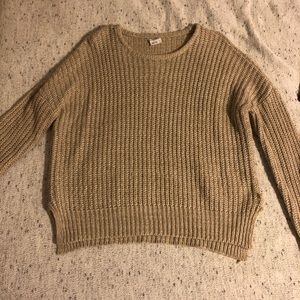 Essentials by Full Tilt Cream Sweater